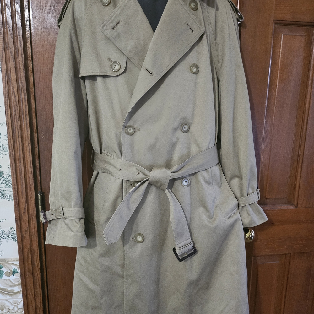 Ralph Lauren Men's Beige Trench Coat Sz 38R